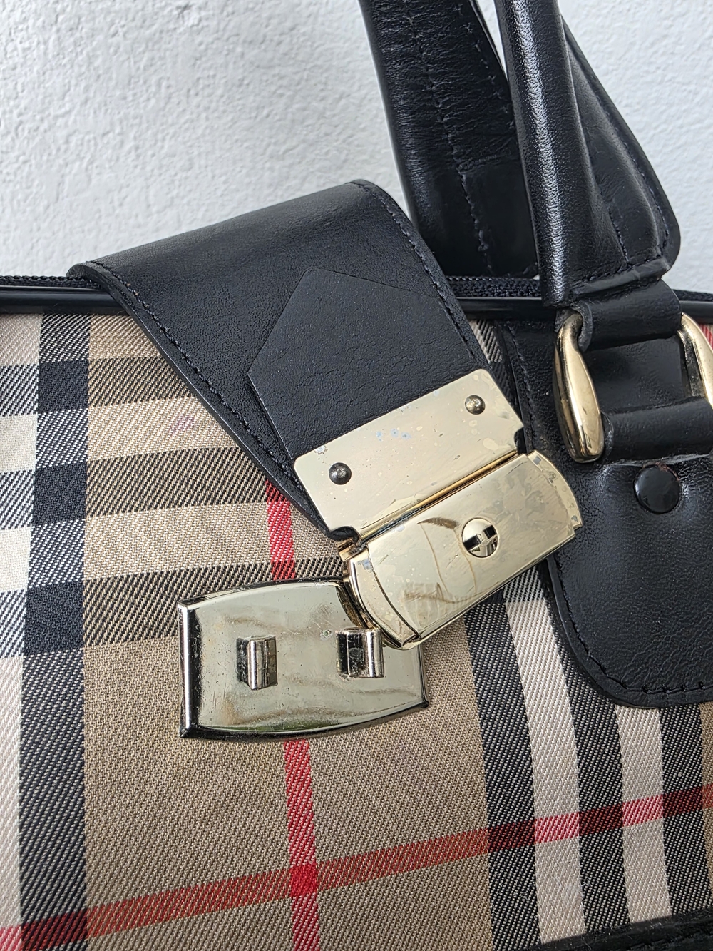 Auth Burberry Nova Check Garment Travel Bag - Picture 7 of 12